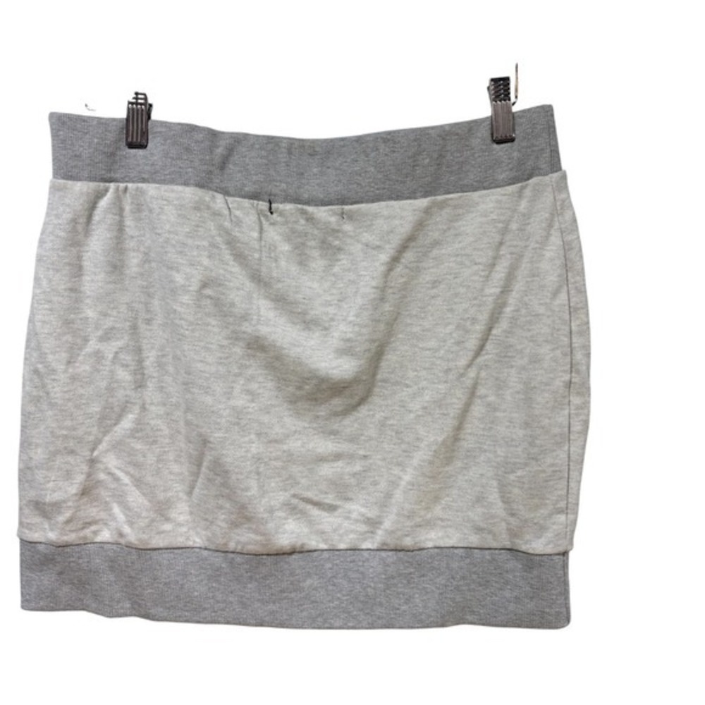 Sweatshirt Skirt Athleisure Casual Drawstring Pockets XL Light Gray #823 - Picture 2 of 5